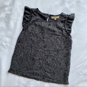 Loft Gray Floral Shell